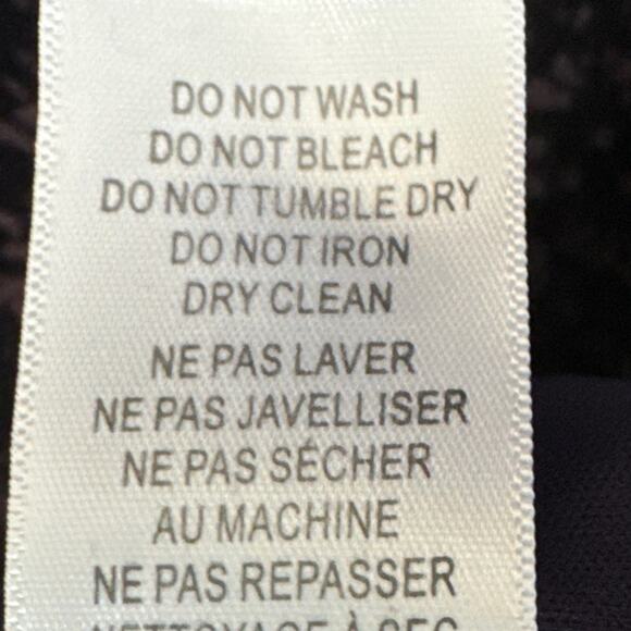 Adrianna Papell Dress Velvet Burnout Purple Tonal Geometric Size 10 LBD Whimsy - Picture 9 of 9